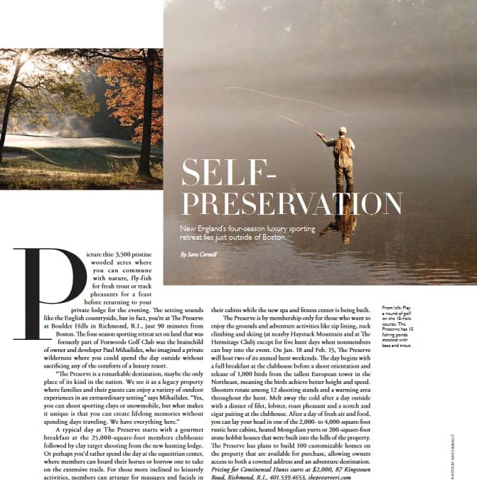 Self Preservation – Boston Common Magazine