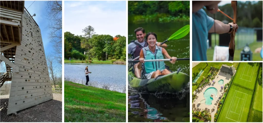 Outdoor activities available at The Preserve Resort & Spa, Rhode Island